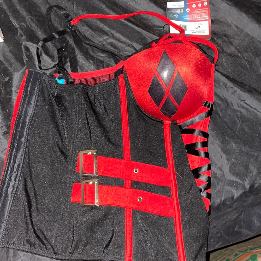 Adult Harley Quinn corset brand new